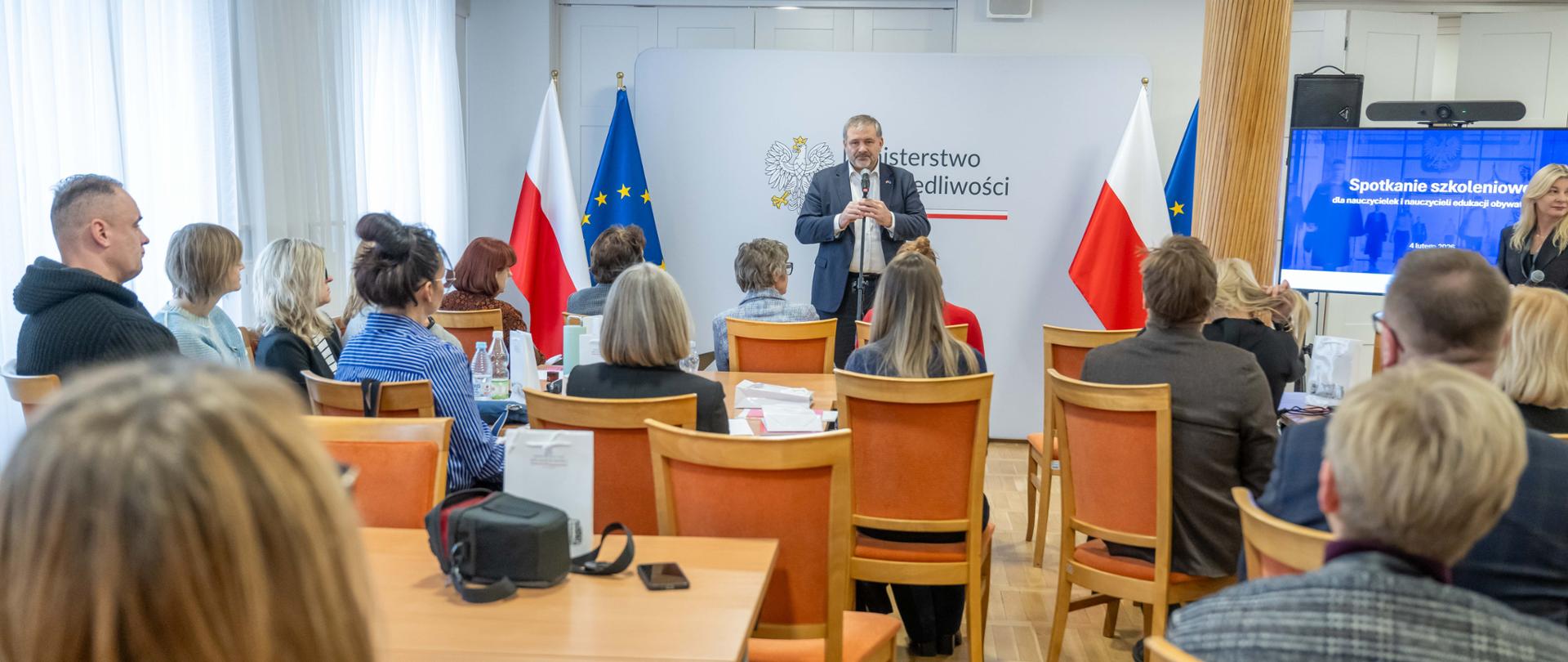 Spotkanie szkoleniowe dla nauczycieli Edukacji obywatelskiej w Ministerstwie Sprawiedliwości