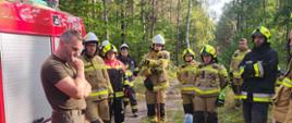 Szkolenie z zakresu techniki ścinki drzew, okrzesywania i przerzynki drzew leżących podpartych jedno i dwupunktowo wg naprężeń ściskających i rozciągających dla strażaków Ochotniczych Straży Pożarnych z terenu powiatu obornickiego zorganizowane przez Nadleśnictwo Durowo.