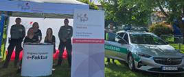 Pracownicy i funkcjonariusze podlaskiej KAS na stoisku promocyjnym