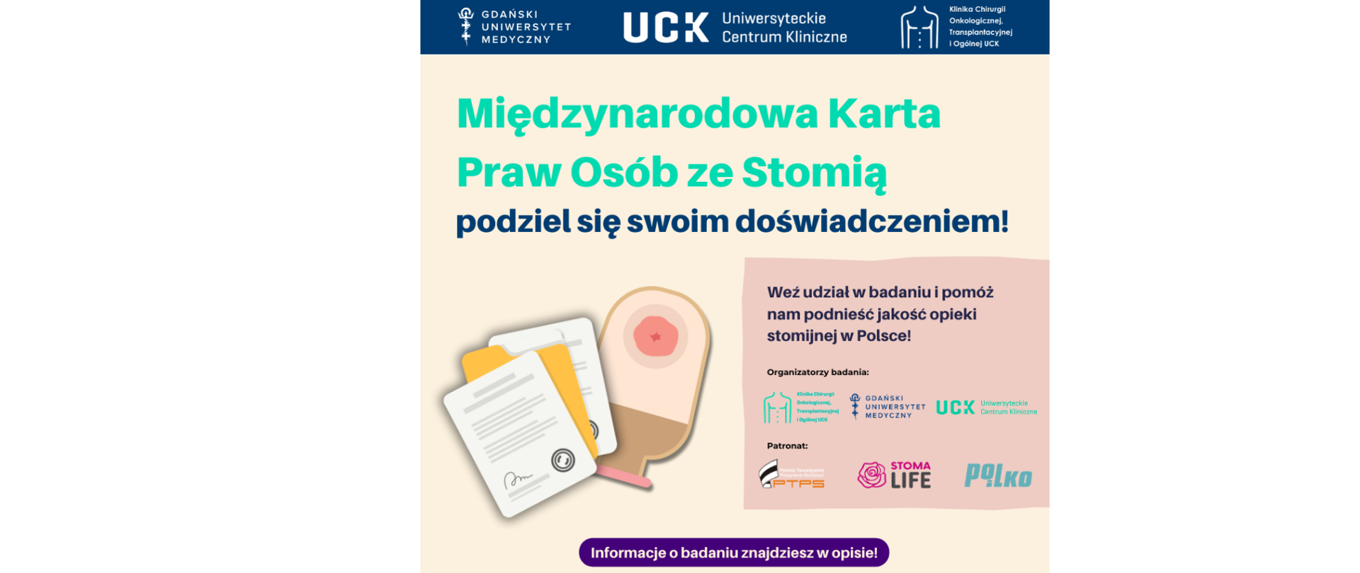 UCK Badanie Międzynarodowa Karta Praw Osób ze Stomią 