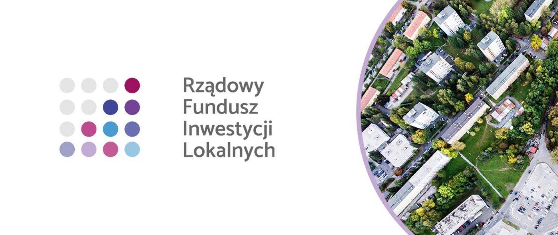 Grafika z napisem Fundusz Inwestycji Lokalnych