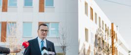 Prime Minister Mateusz Morawiecki in Wołomin during the #SafePoland #SafePolacy tour