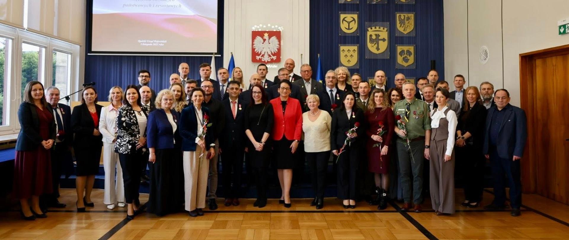 Uroczystość wręczenia odznaczeń państwowych i resortowych