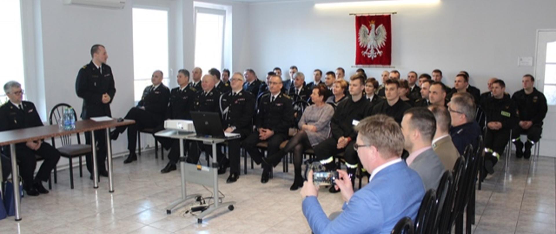 Podsumowanie 2019 przemawia Komendant Powiatowy PSP