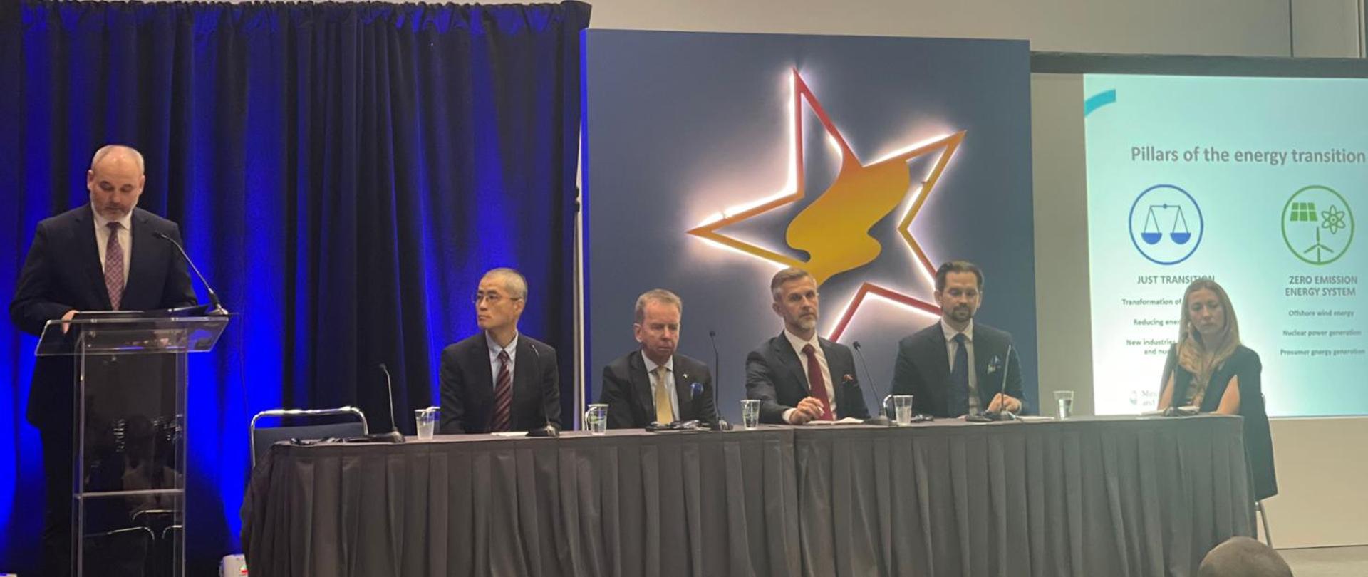 Deputy Minister Dziadzio at the 23rd World Petroleum Congress