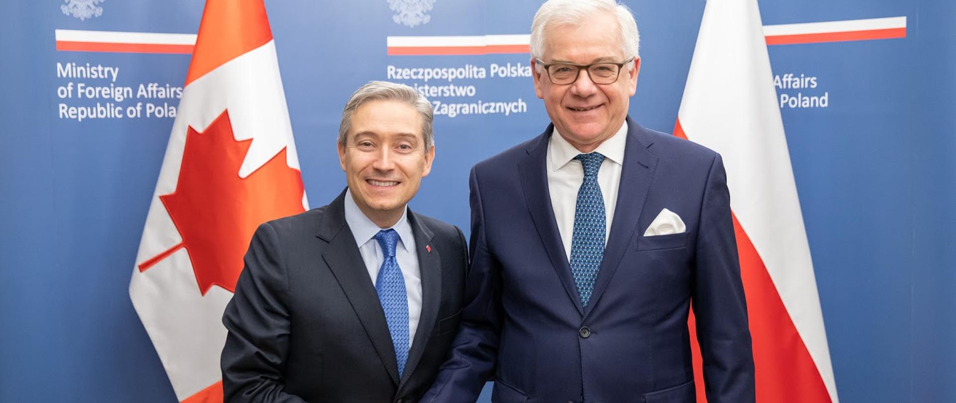 spotkanie ministra Czaputowicza z ministrem sz Kanady 