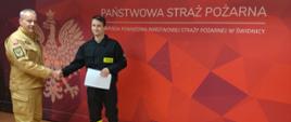 Przyjęcie nowego strażaka w szeregi KP PSP w Świdnicy
