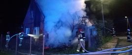 Pożar domu w miejscowości Wierzbowo
