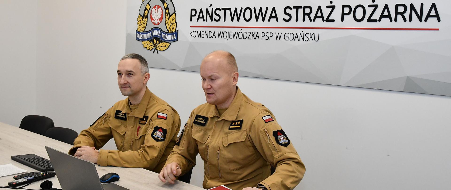 Video konferencyjne doskonalenie zawodowe strażaków PSP z województwa pomorskiego