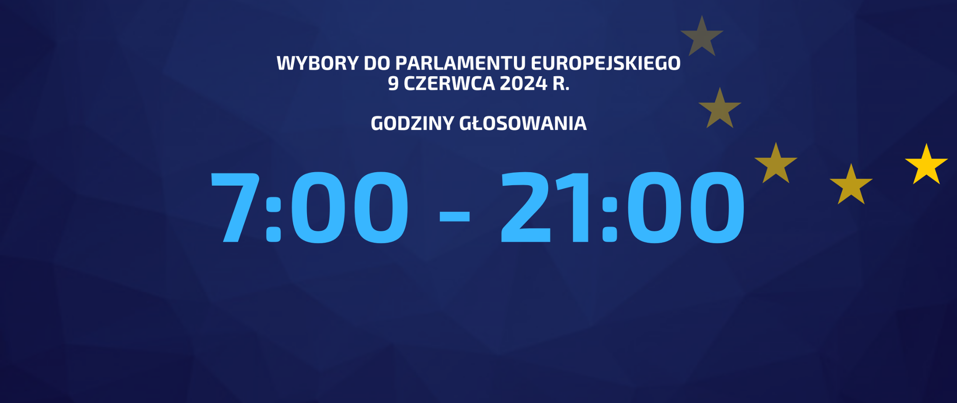 Wybory europejskie 2024 - godziny głosowania