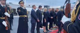 Powitanie Prezydenta RP Andrzeja Dudy i Małżonki na lotnisku w Lublanie Joanna Olendzka Krzysztof Olendzki