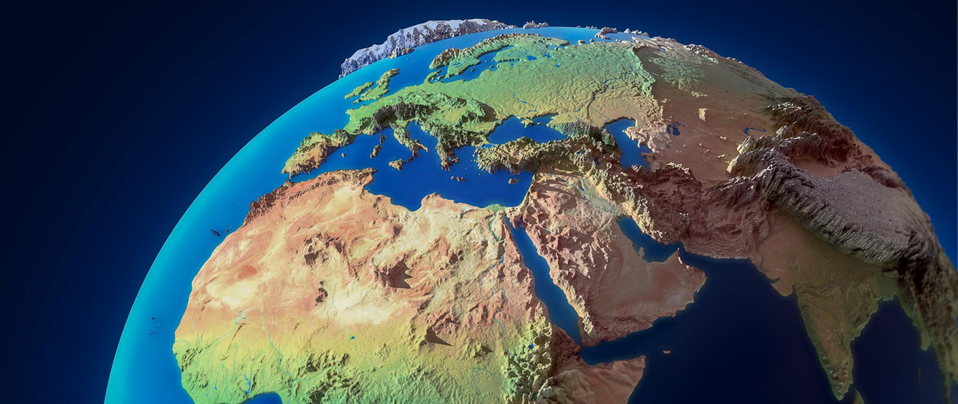 Topological globe, illustration.
