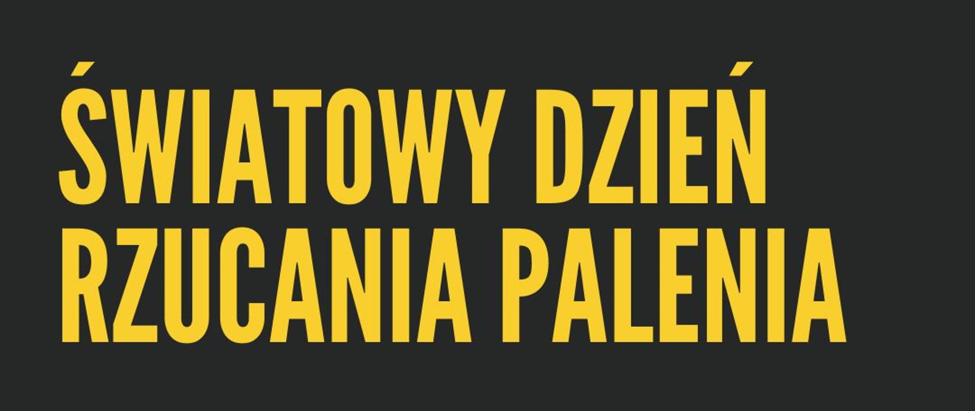 Światowy Dzień Rzucania Palenia