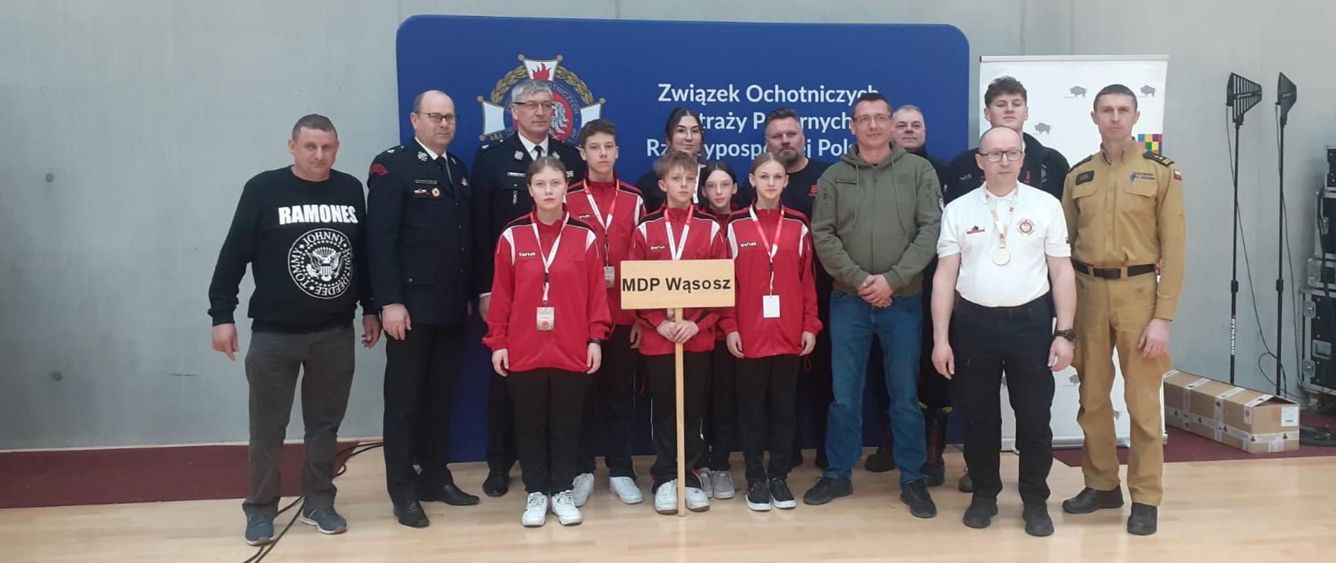 I Ogólnopolskie Halowe Młodzieżowe Zawody Sportowo- Pożarnicze z udziałem Młodzieżowej Drużyny Pożarniczej z Wąsosza.