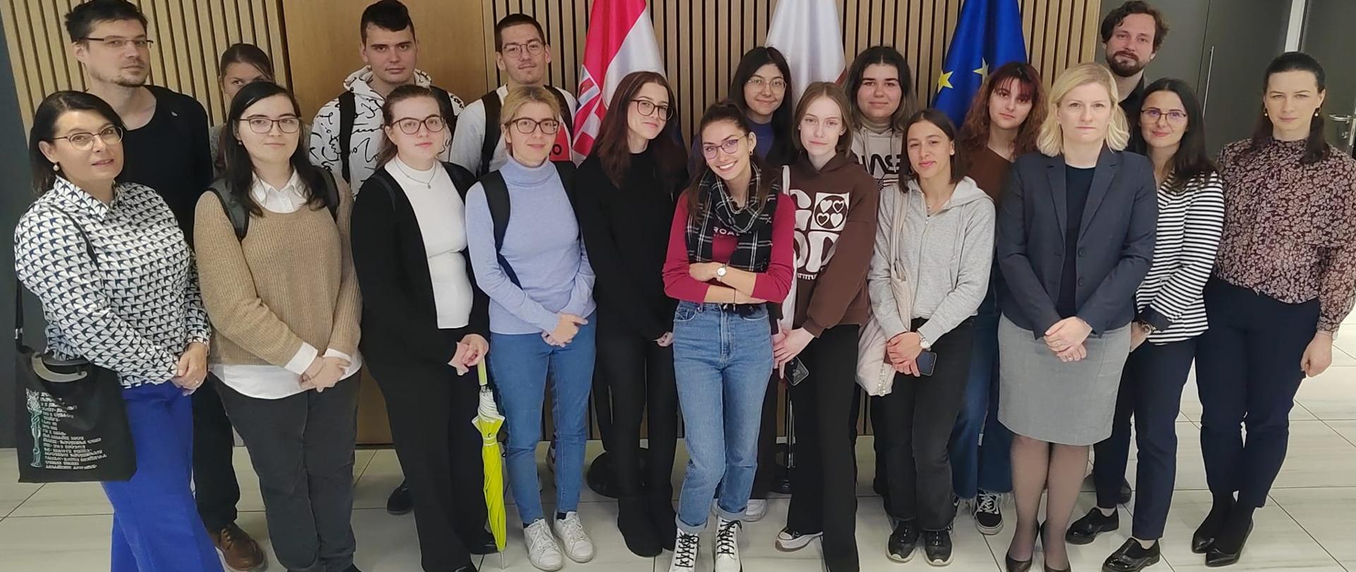 Spotkanie ze studentami pierwszego roku polonistyki Uniwersytetu w Zagrzebiu w ramach Tygodnia Służby Zagranicznej