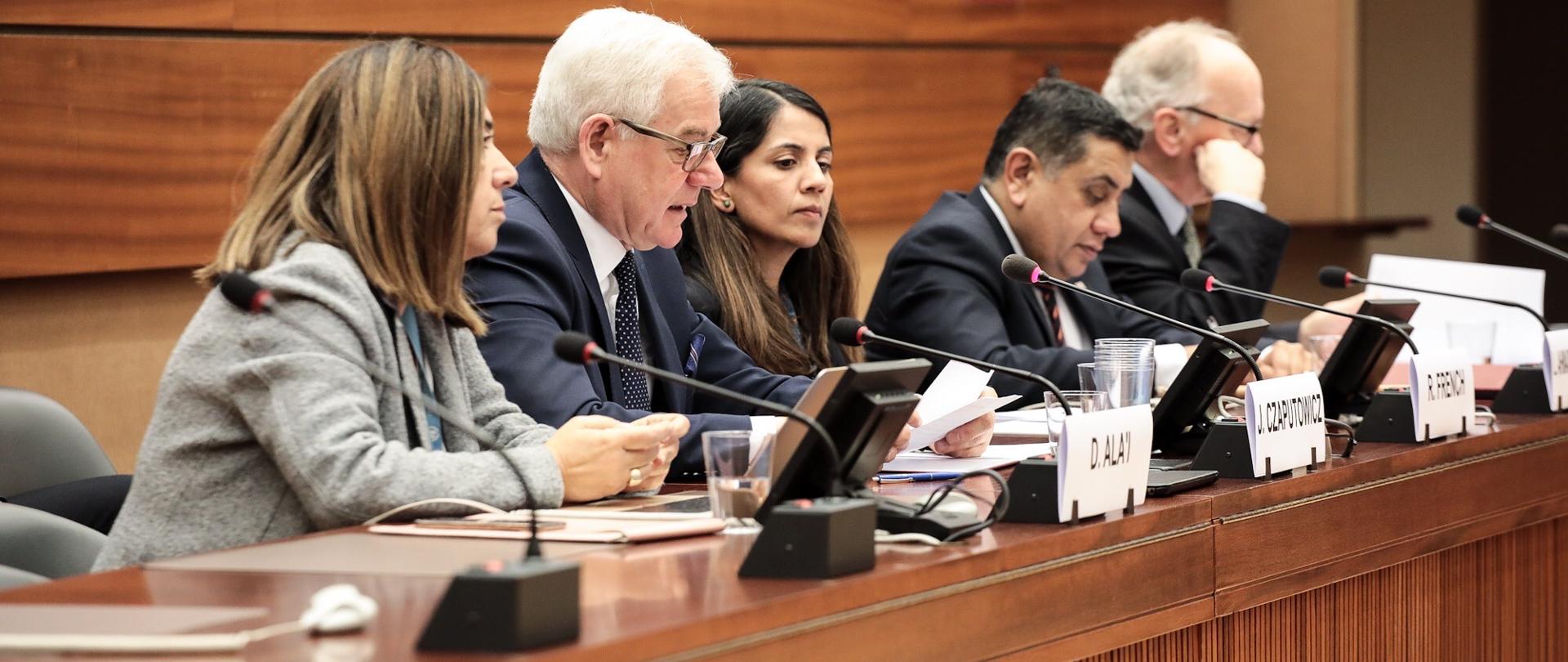 FM Jacek Czaputowicz Geneva