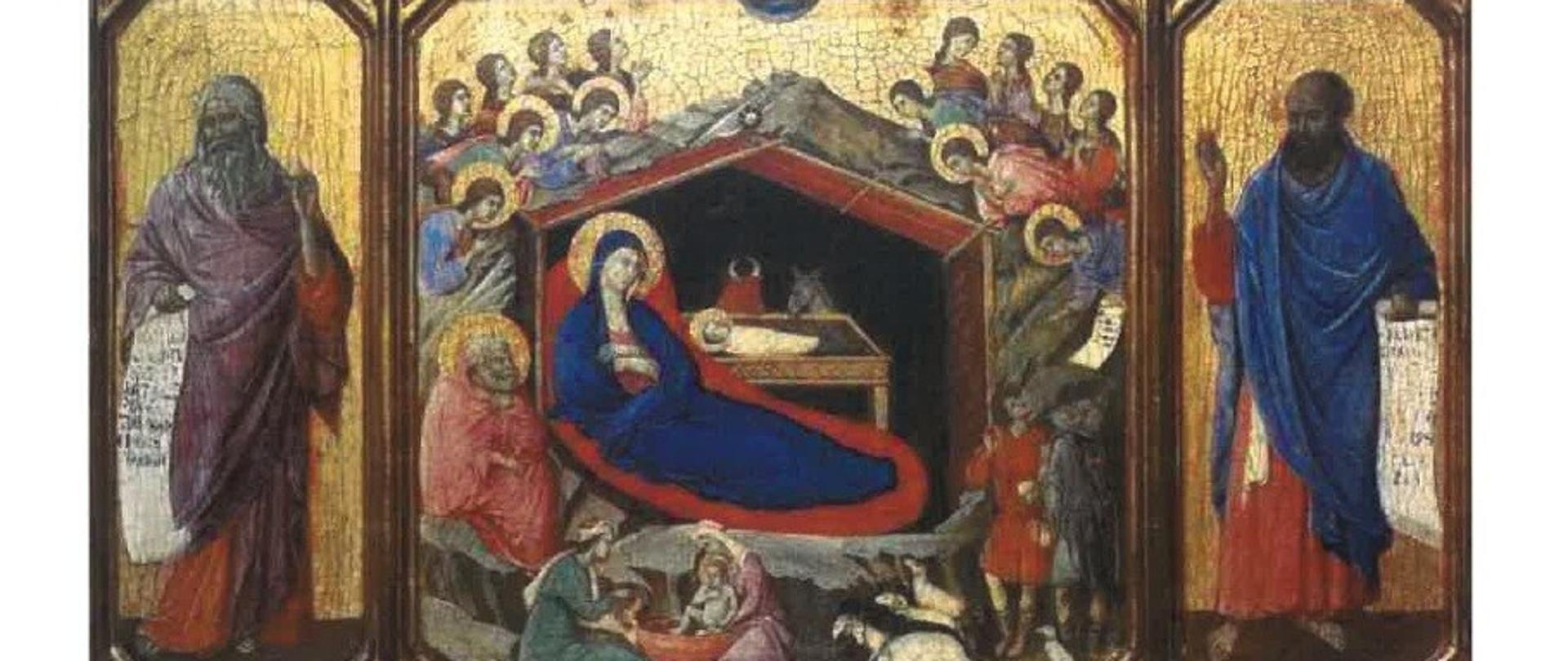 Zdjęcie przedstawia narodzenie Jezusa Chrystusa. 