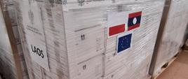 Preparation of shipment to Laos