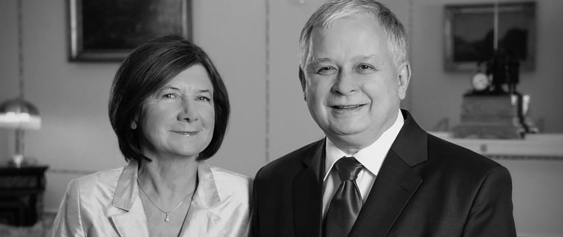 President of Poland Lech Kaczyński and the First Lady Maria Kaczyńska