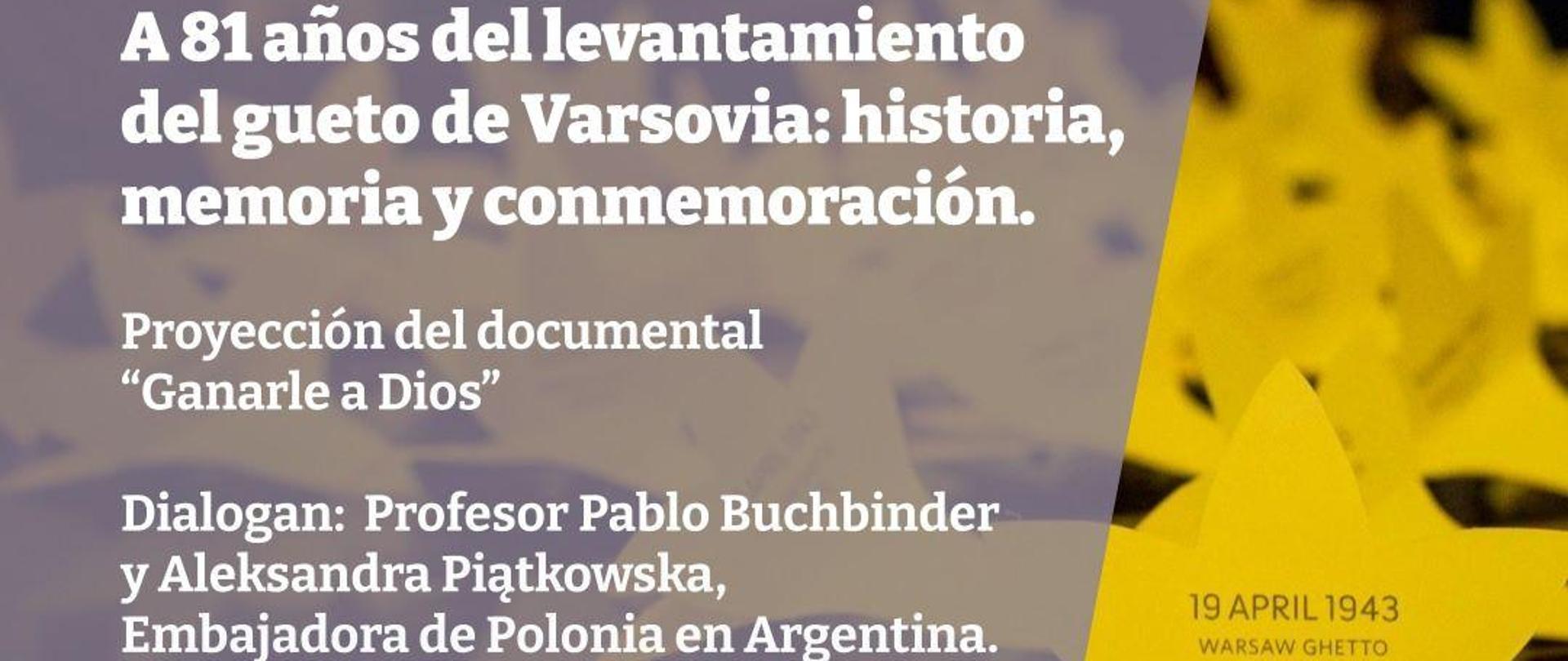 UBA sobre el Levantamiento del Gueto de Varsovia.