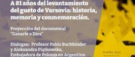 UBA sobre el Levantamiento del Gueto de Varsovia.
