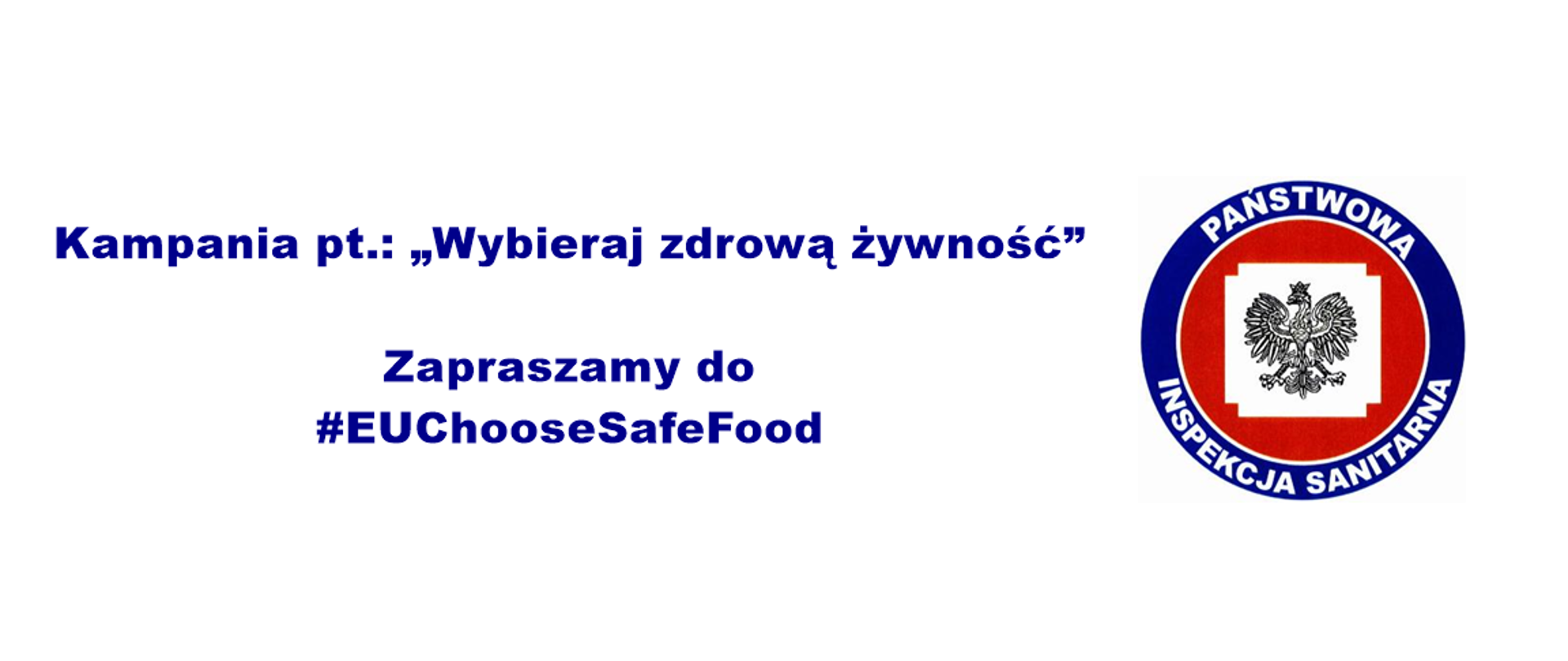 Granatowy napis na białym tle