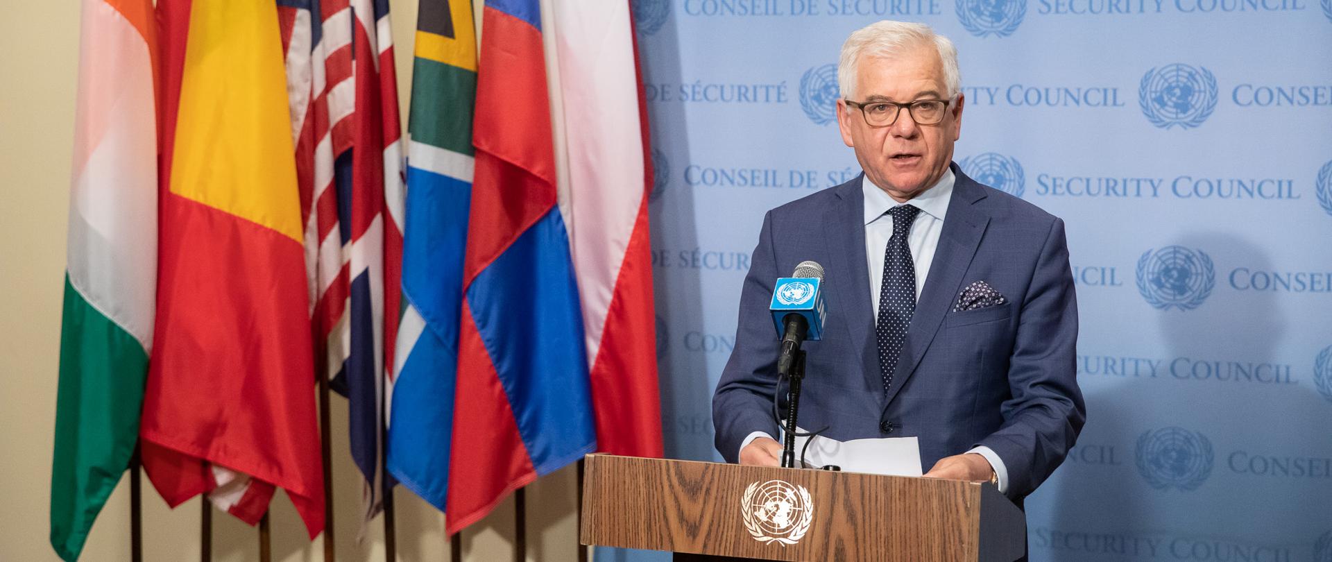 Minister Jacek Czaputowicz przewodniczył briefingowi wysokiego szczebla Rady Bezpieczeństwa ONZ 