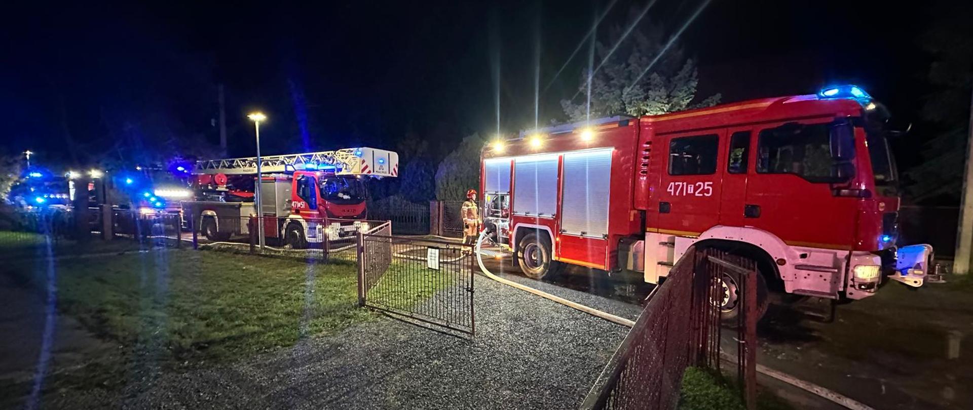 Pożar budynku mieszkalnego w Sandomierzu
