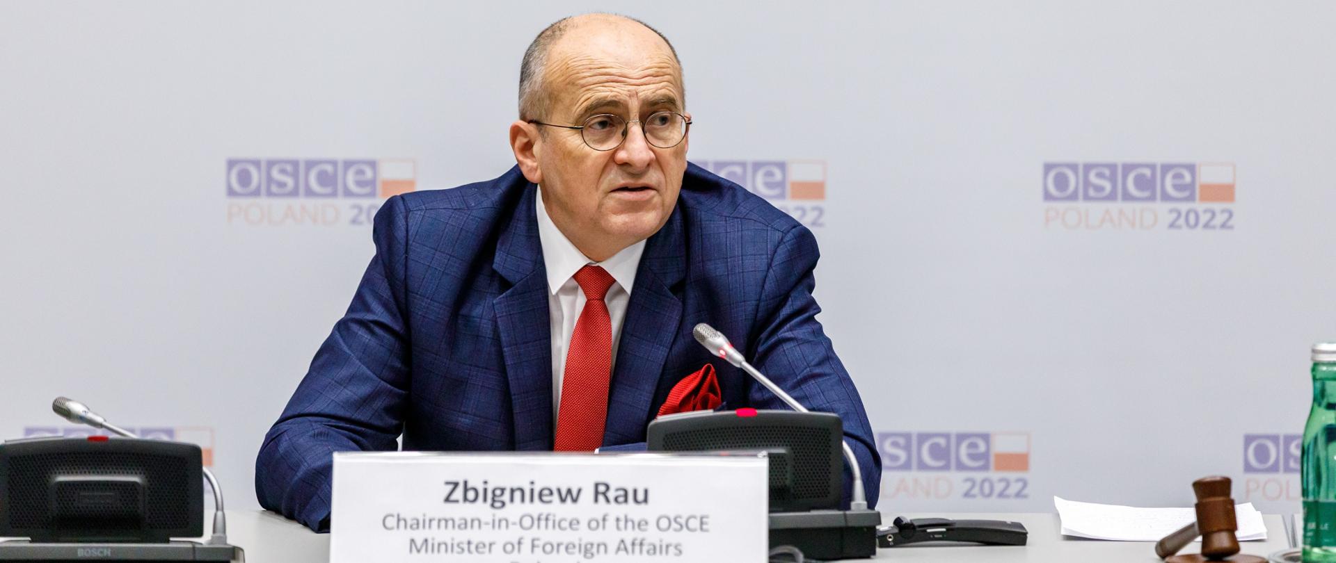 Minister Zbigniew Rau zainicjował w Wiedniu proces odnowienia dialogu na temat bezpieczeństwa europejskiego