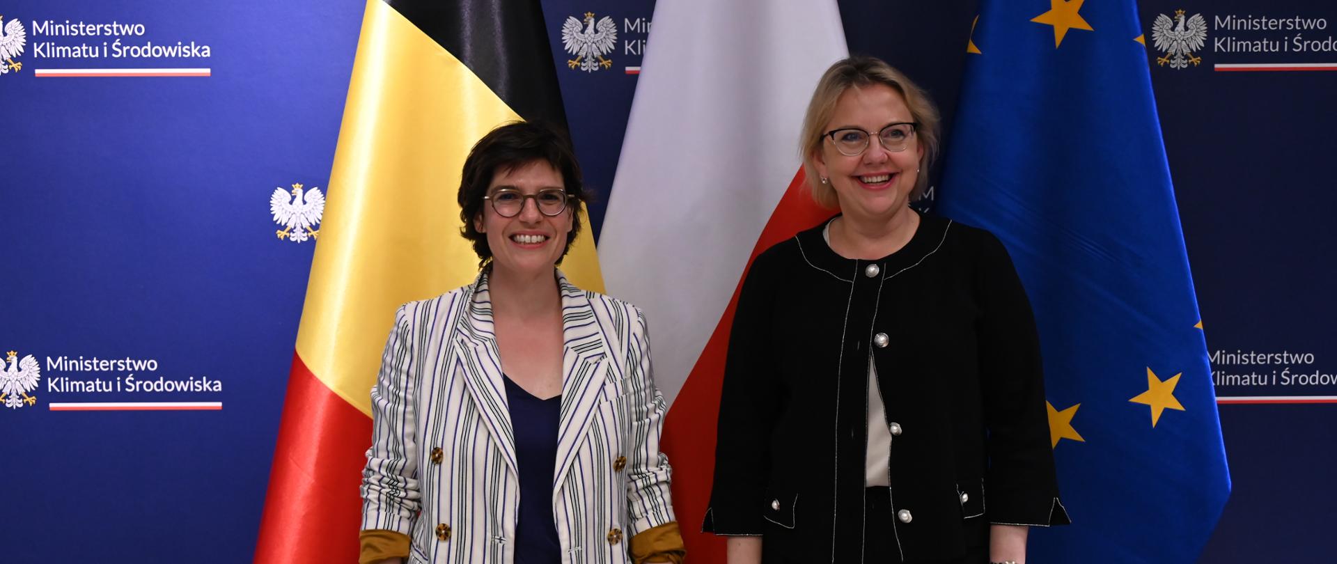 Minister Anna Moskwa spotkała się z minister ds. energii Belgii Tinne Van der Straeten