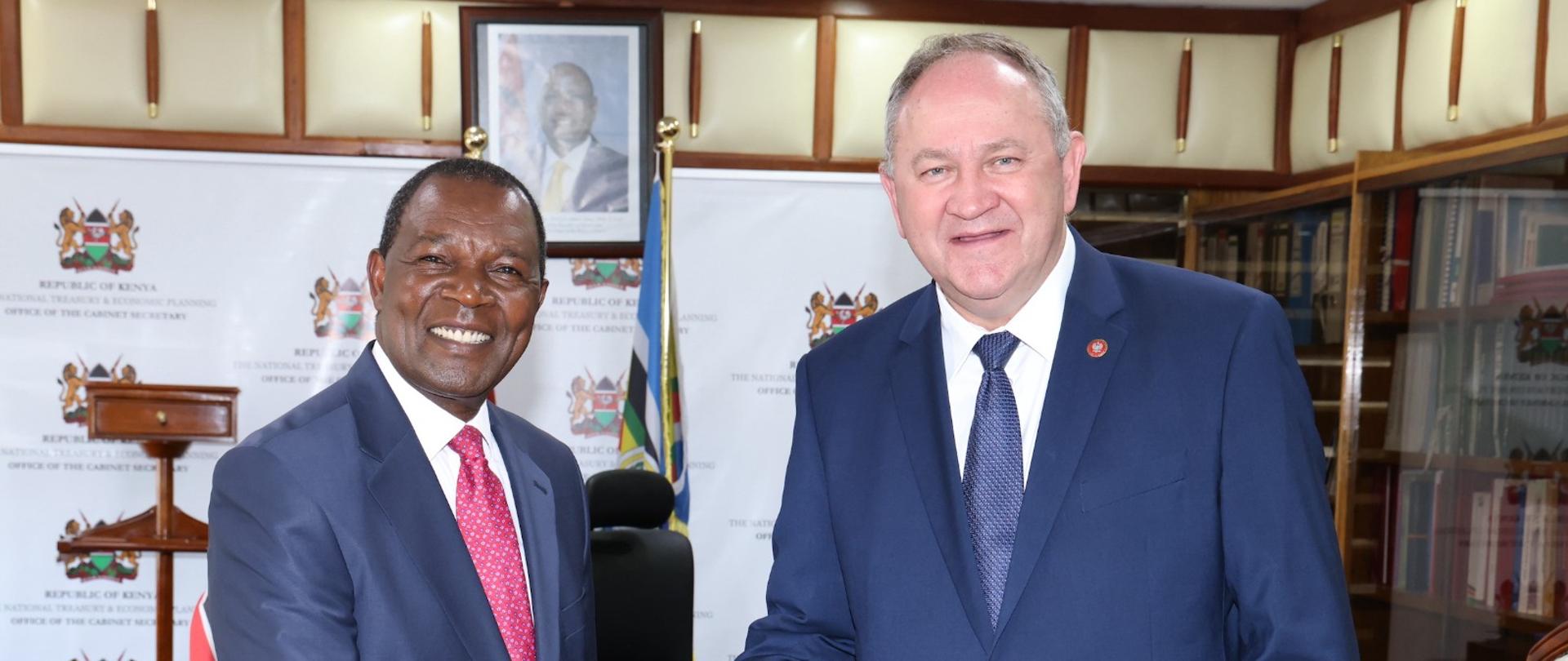 Spotkanie z ministrem skarbu i planowania ekonomicznego prof Njuguna Ndung'u