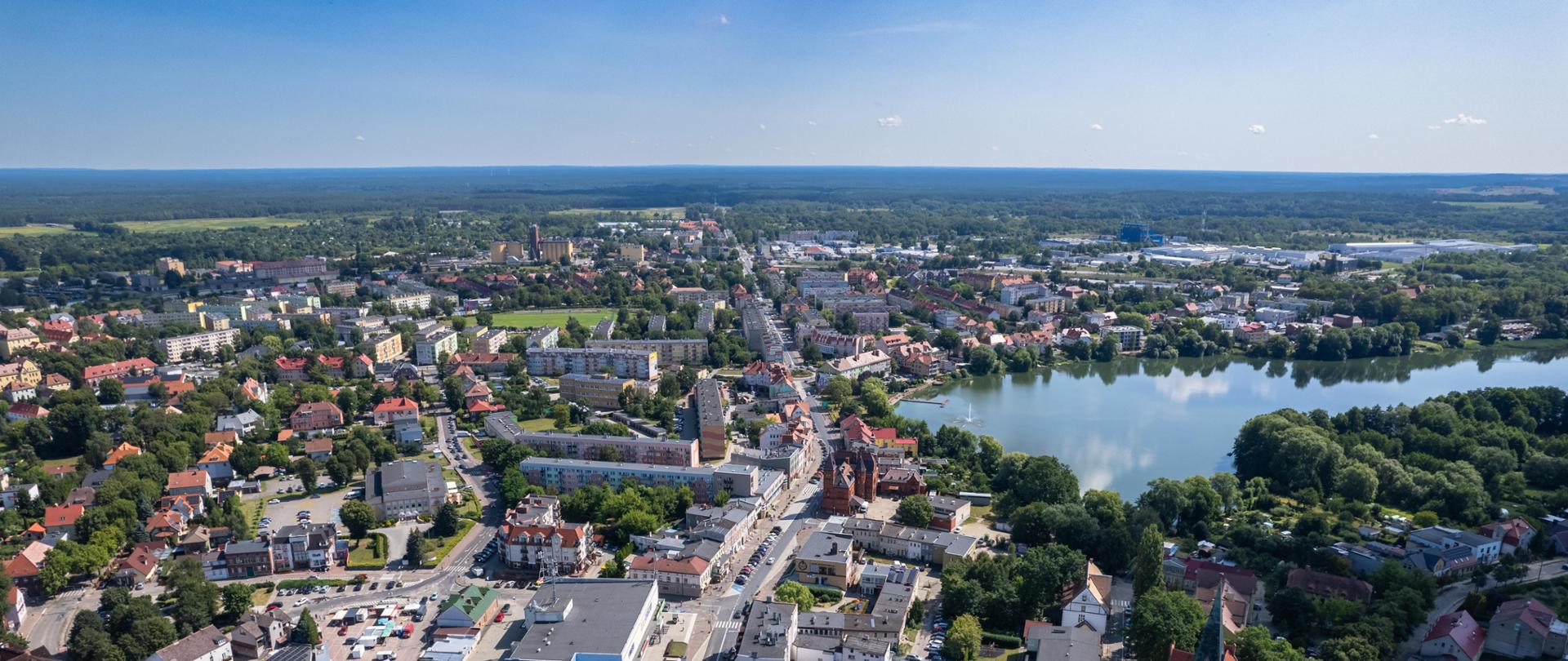 Panorama miasta z powietrza