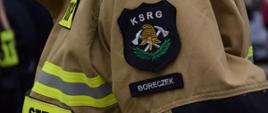 emblemat OSP KSRG na rękawie munduru specjalnego