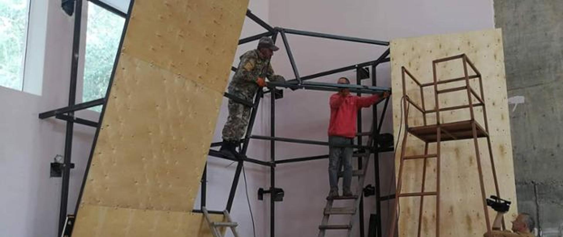 Delivery of training climbing wall for Mountain Rescuers in Georgia -Kazbegi