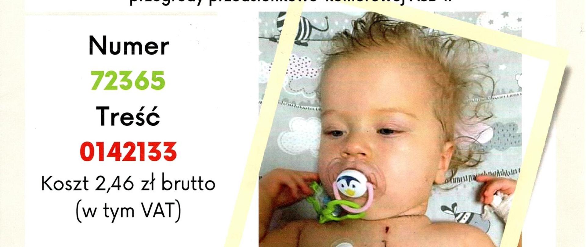 plakat przedstawiający małe dziecko 