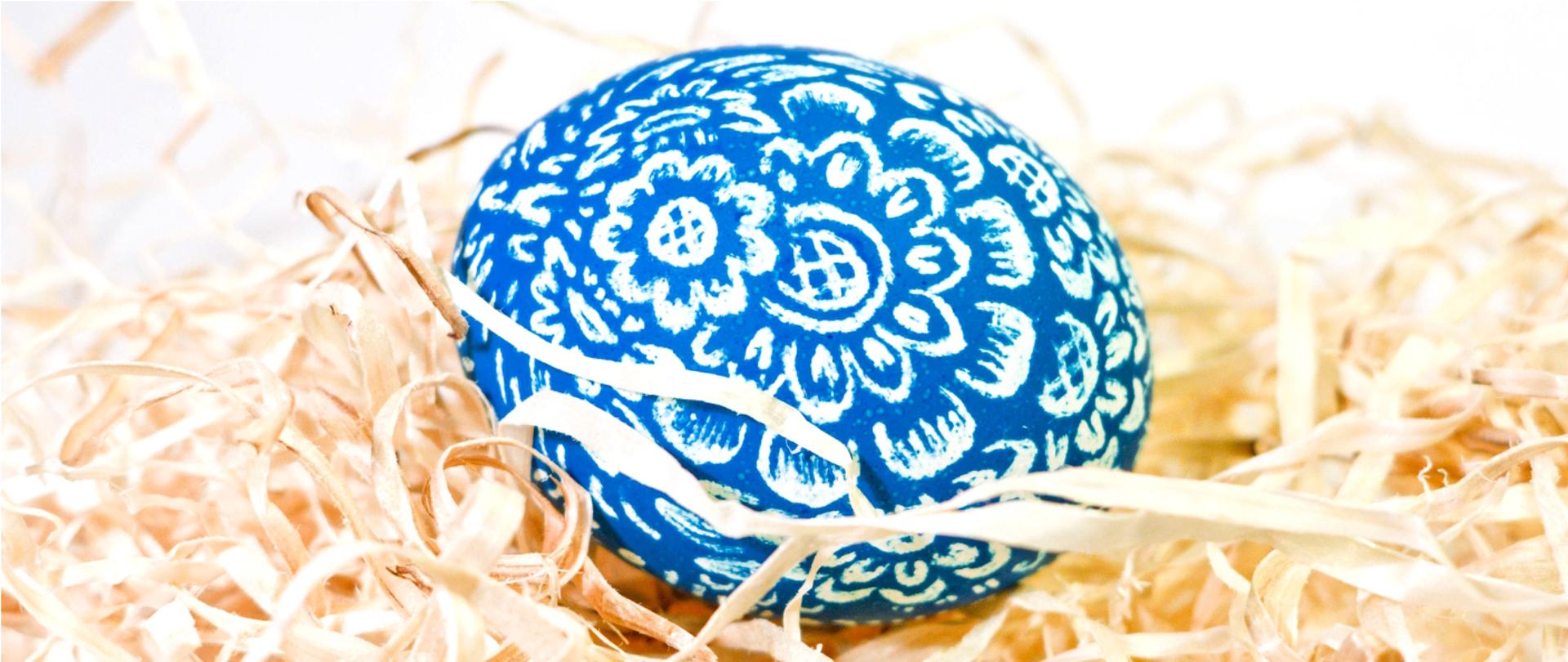 Zdjęcie przedstawia kraszankę wielkanocną