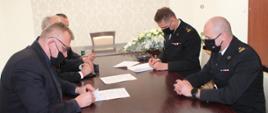 Podpisanie porozumienia o włączeniu Ochotniczej Straży Pożarnej w Anielinach w struktury Krajowego Systemu Ratowniczo-Gaśniczego