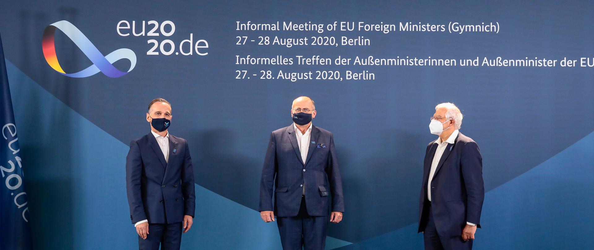 Zbigniew Rau, Aussenminister von Polen, Gymnich meeting in Berlin, informal meeting of the foreign ministers of the member states of the European Union. Berlin, 27.08.2020. Copyright: Auswaertiges Amt/photothek