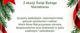 Życzenia z okazji Świąt Bożego Narodzenia