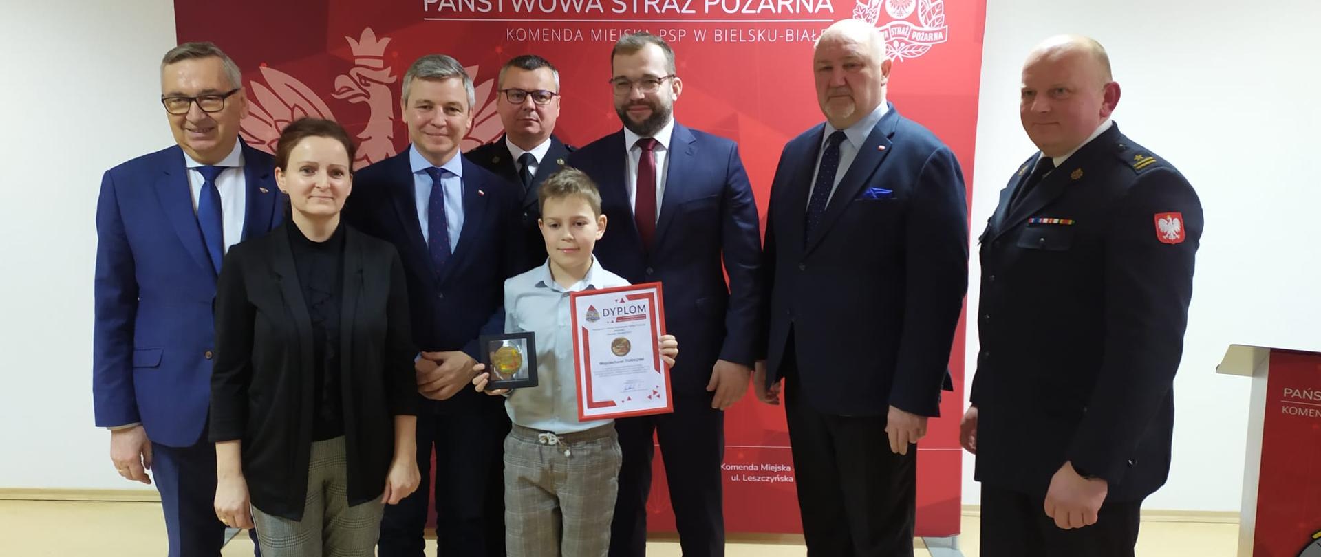 Odznaka „Iuvenis Forti” dla 10 - letniego Wojtka z Czechowic - Dziedzic 