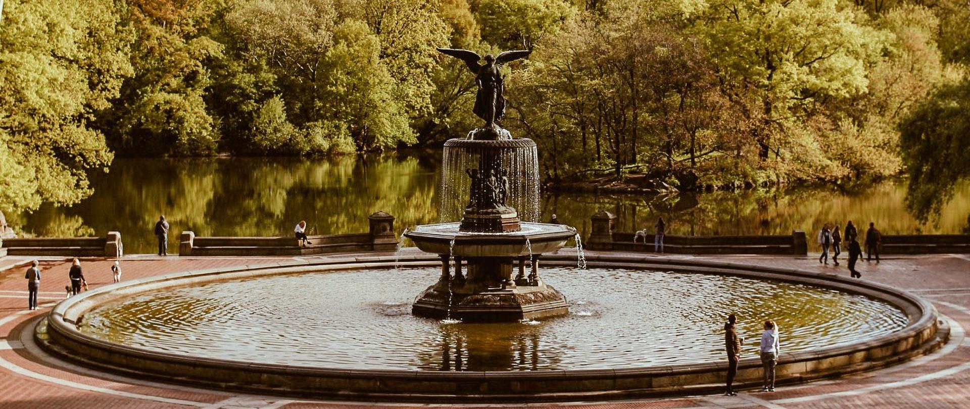 fontanna na fotografii