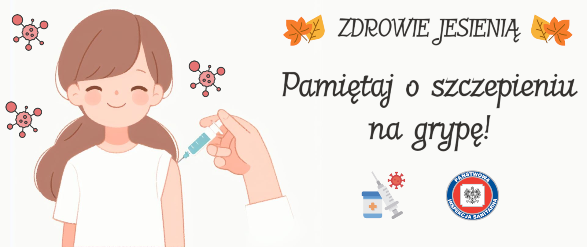 Zdjęcie przedstawia rysunek dziewczynki podczas szczepienia