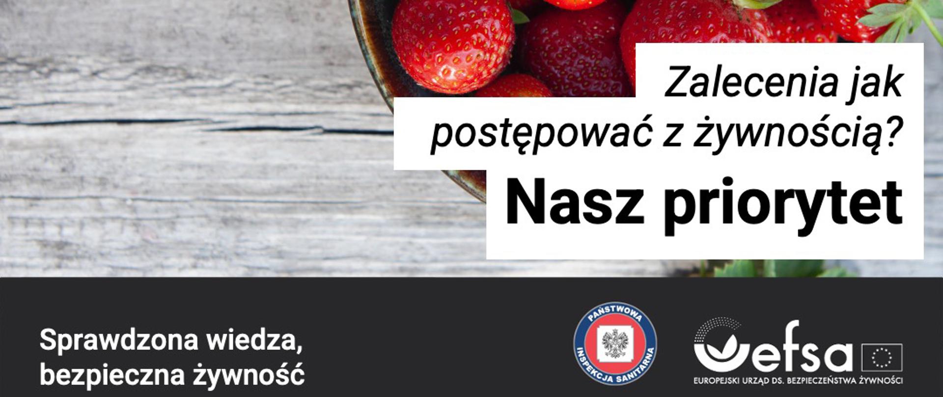 Sezonowe produkty i zrównoważona produkcja. Truskawki w misce.