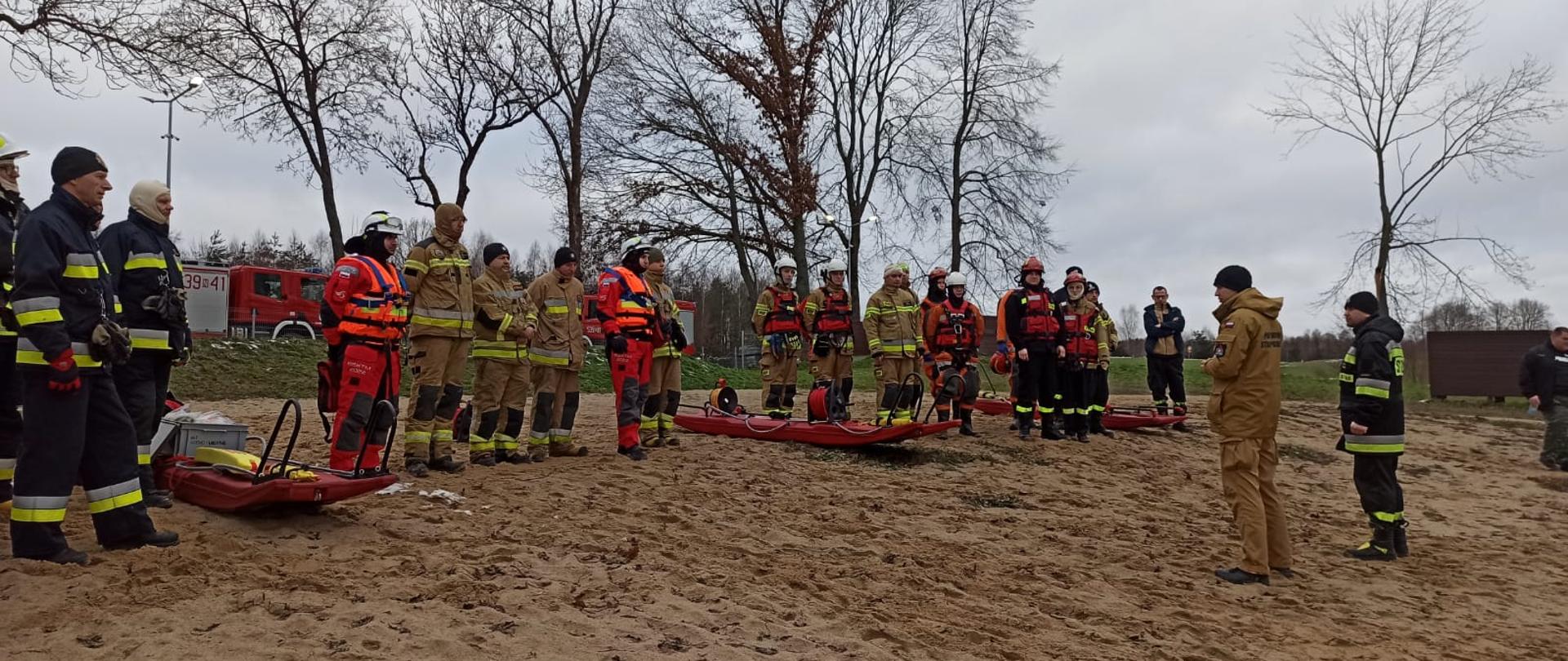 Ćwiczenia plutonu ratowniczego OSP