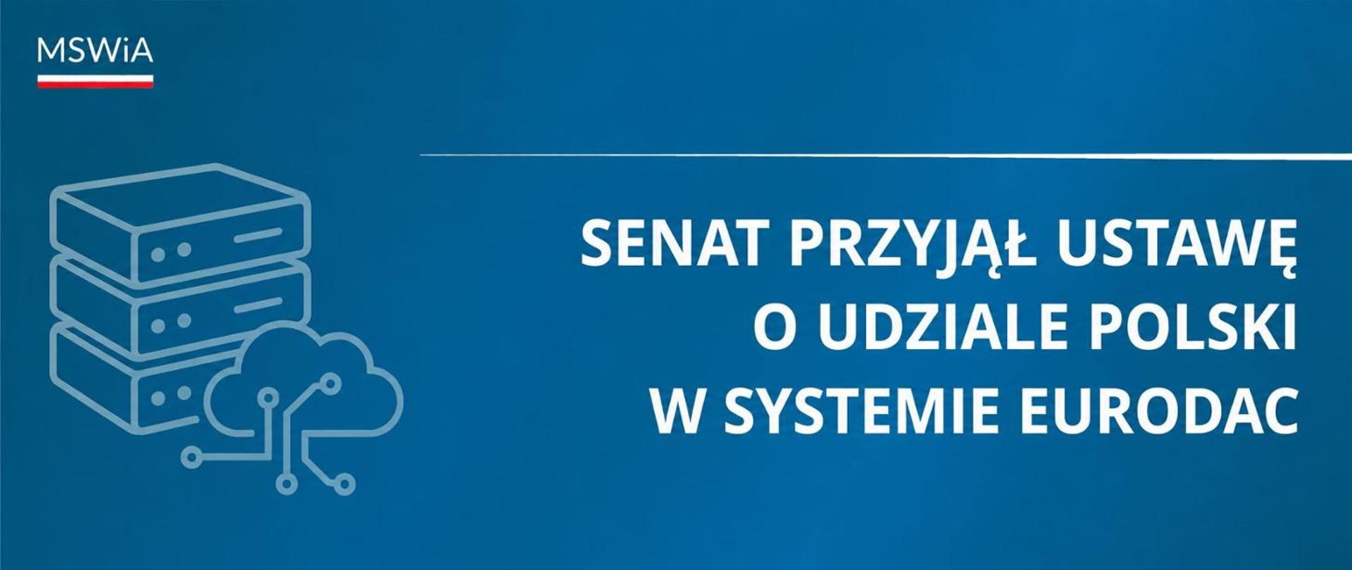 niebieskie tło, białe napisy
