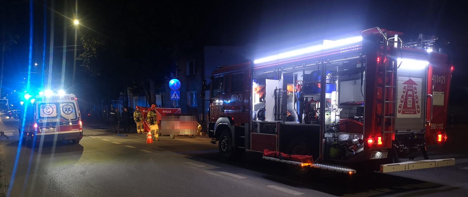 Potrącenie pieszego - Ciechanów, ul. Płońska