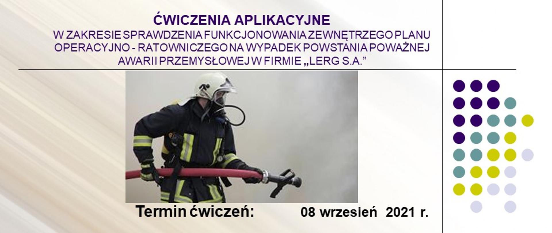 Ćwiczenia aplikacyjne na terenie LERG S.A.