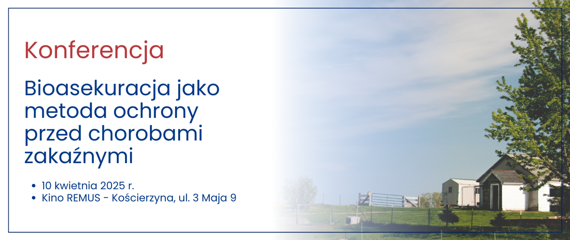 grafika z napisem bioasekuracja konferencja