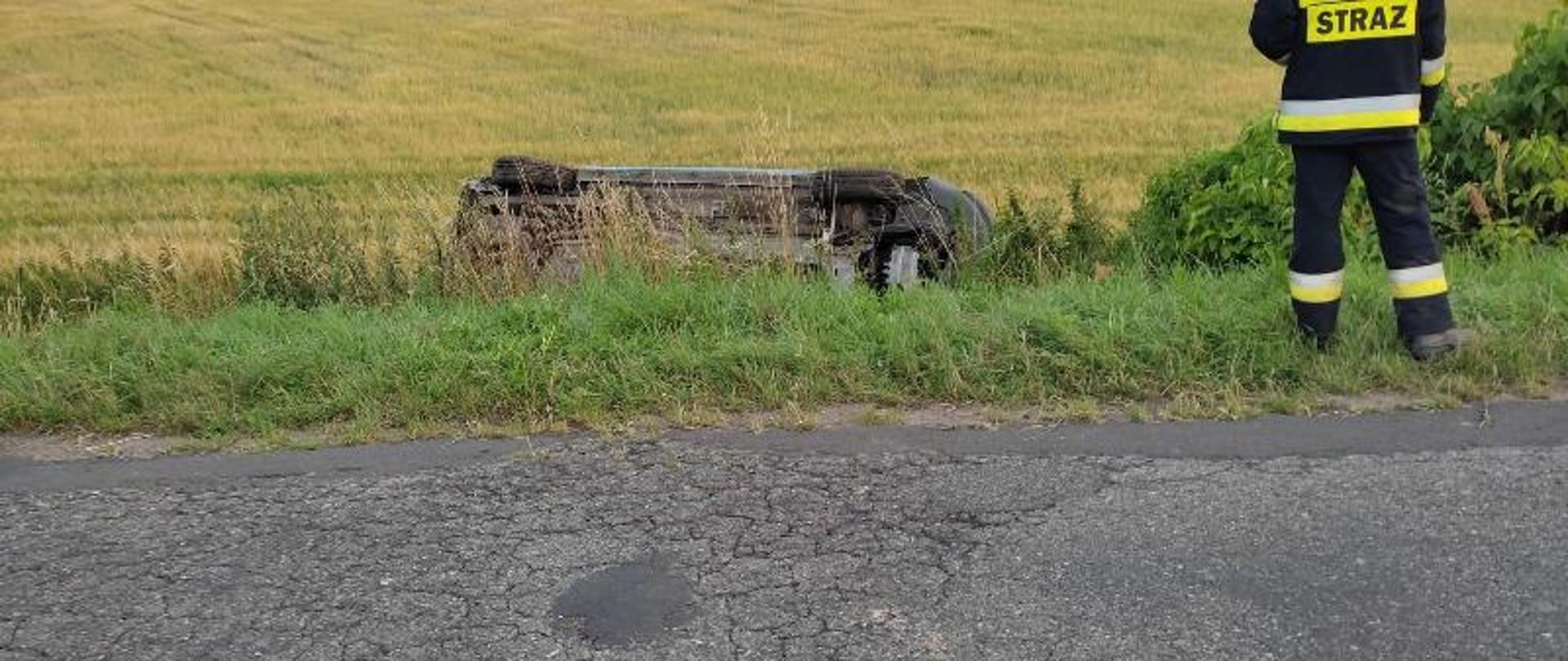 Wypadek na trasie Kamiennik - Wilemowice.