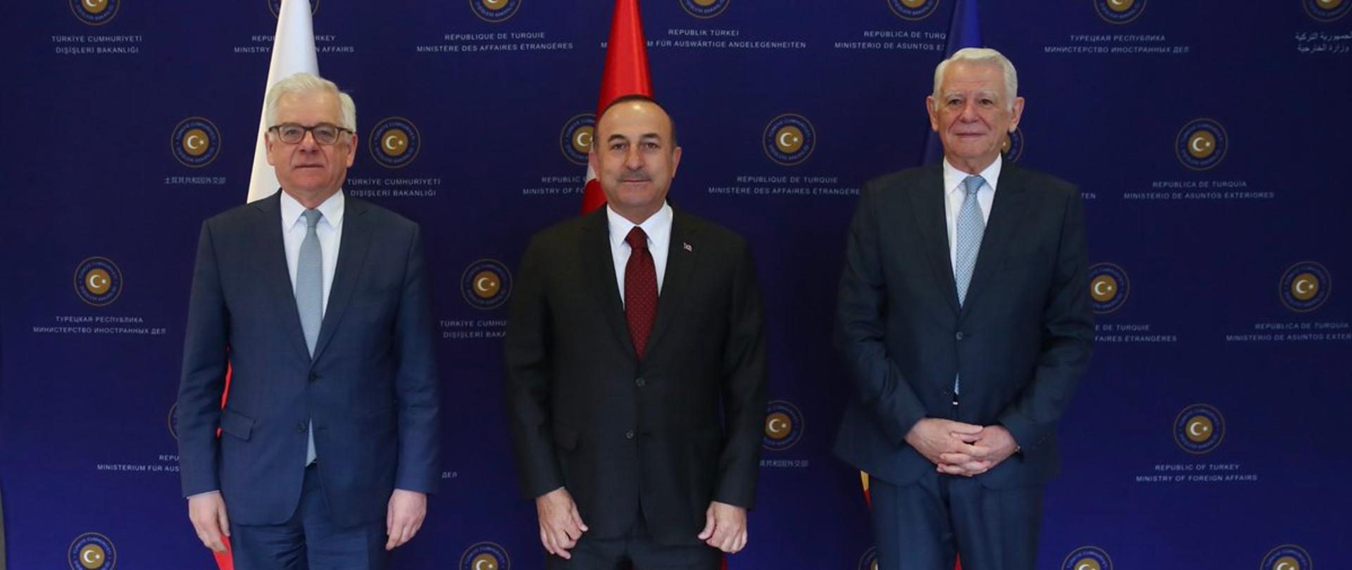 Spotkanie szefów dyplomacji Polski, Rumunii i Turcji w Ankarze